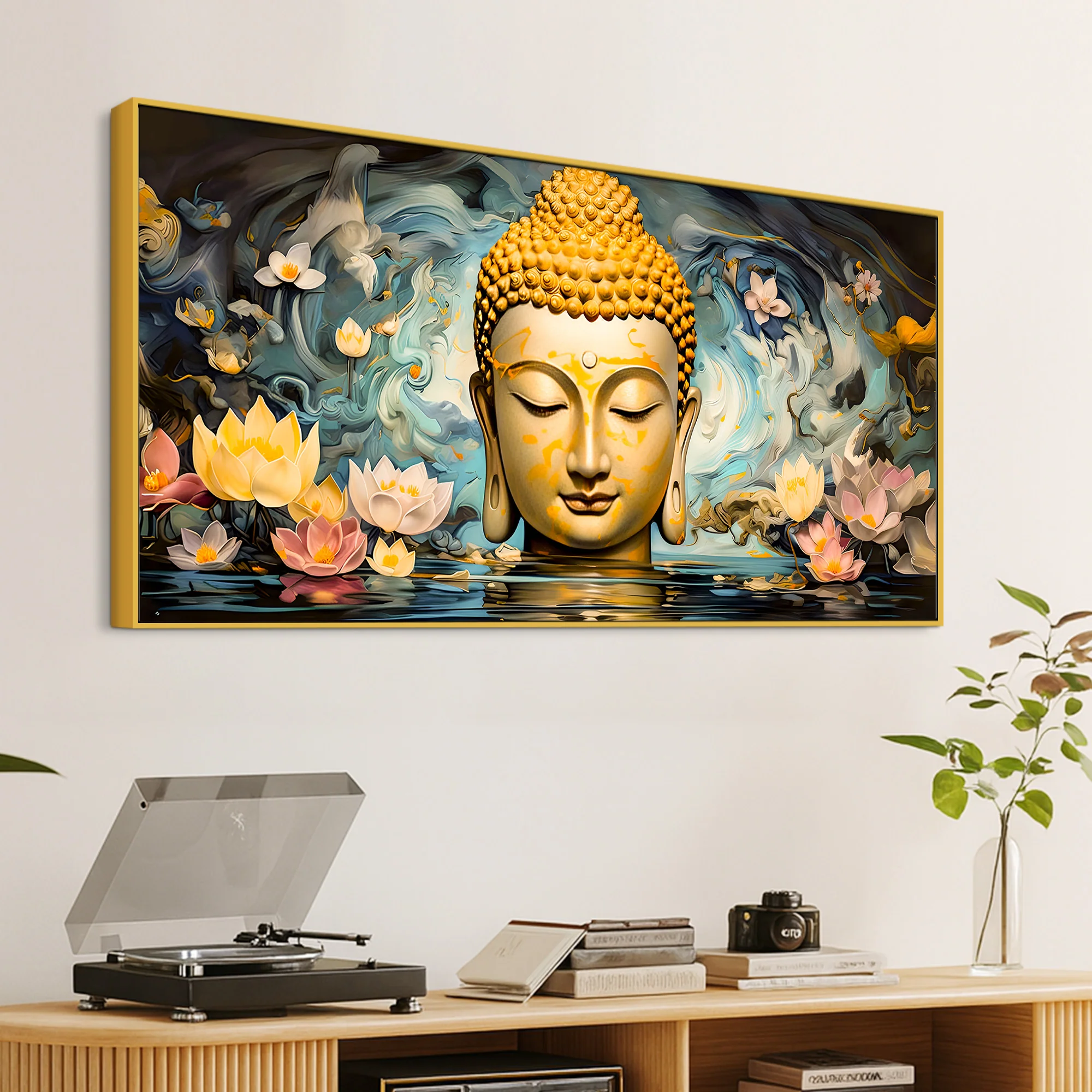 Buddha Wall Painting Decor for Modern Home Interiors - Image 5