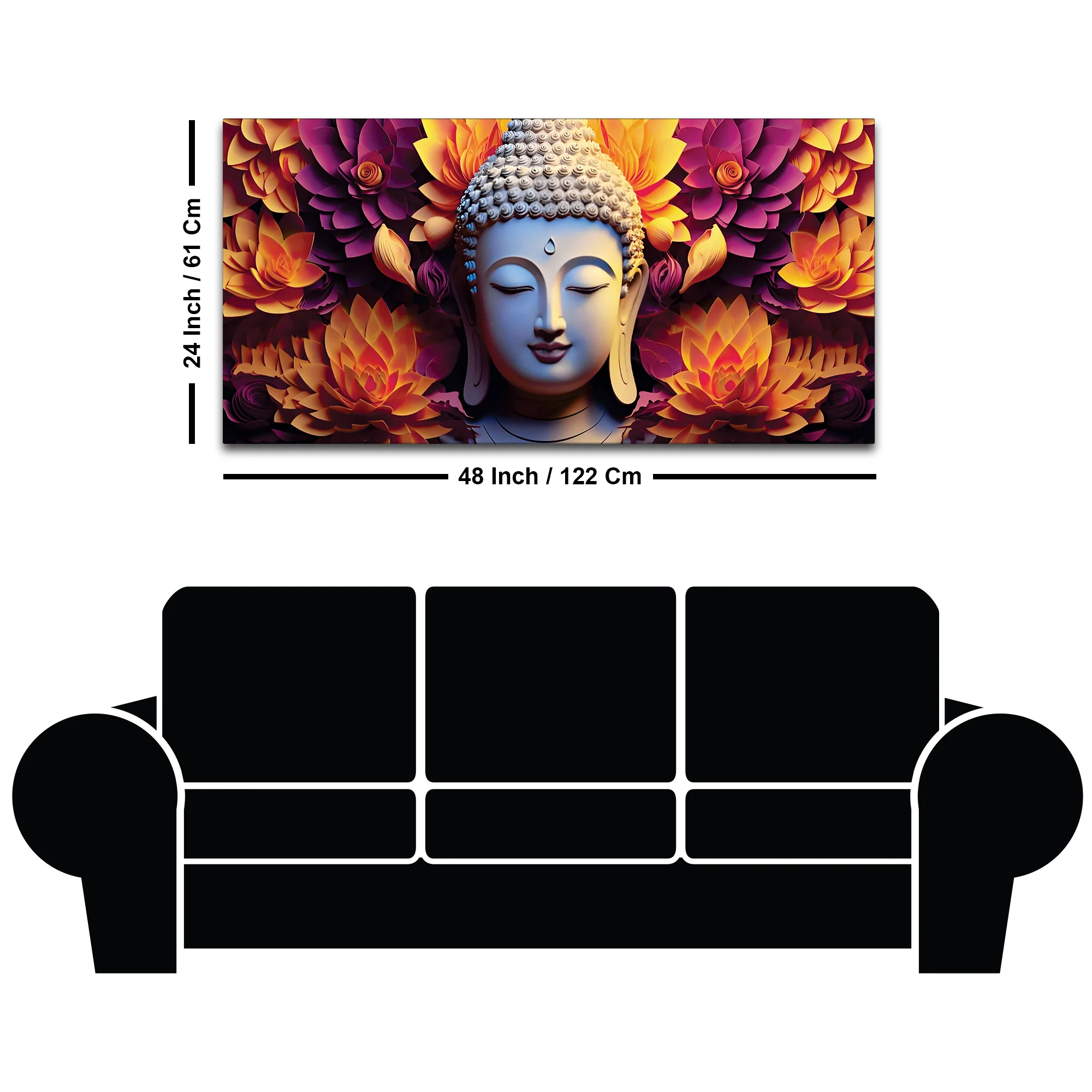Buddha Wall Painting Decor for Modern Wall Design - Image 8