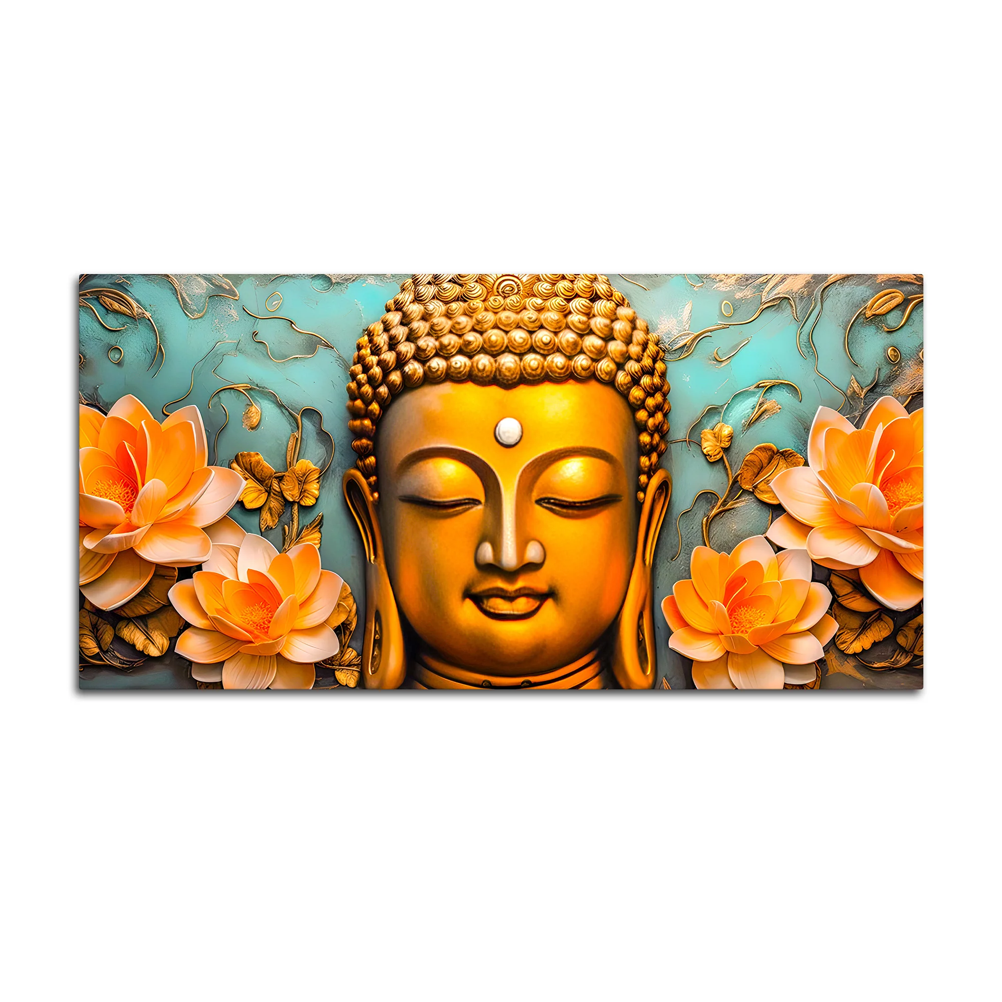 Buddha Wall Painting for Artistic Home Styling - Image 4