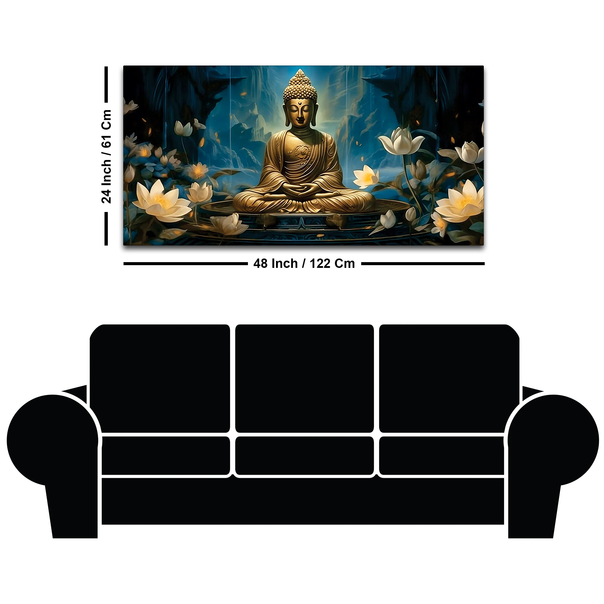 Buddha Wall Painting for Home Decor - Image 8
