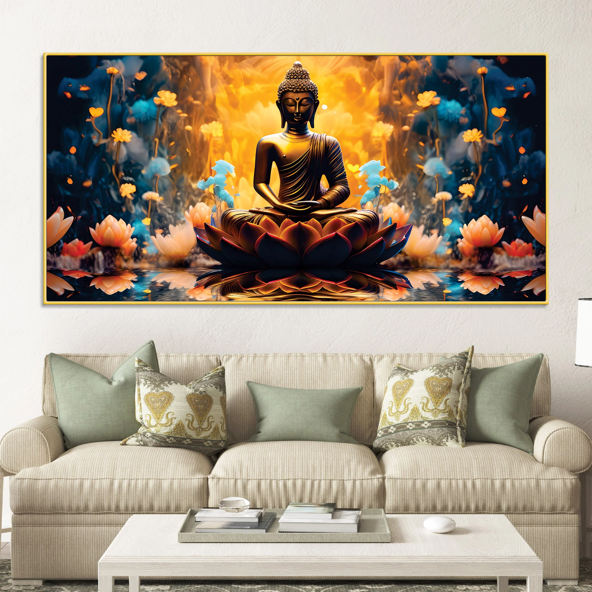 Buddha Zen Calm Painting for Home Walls