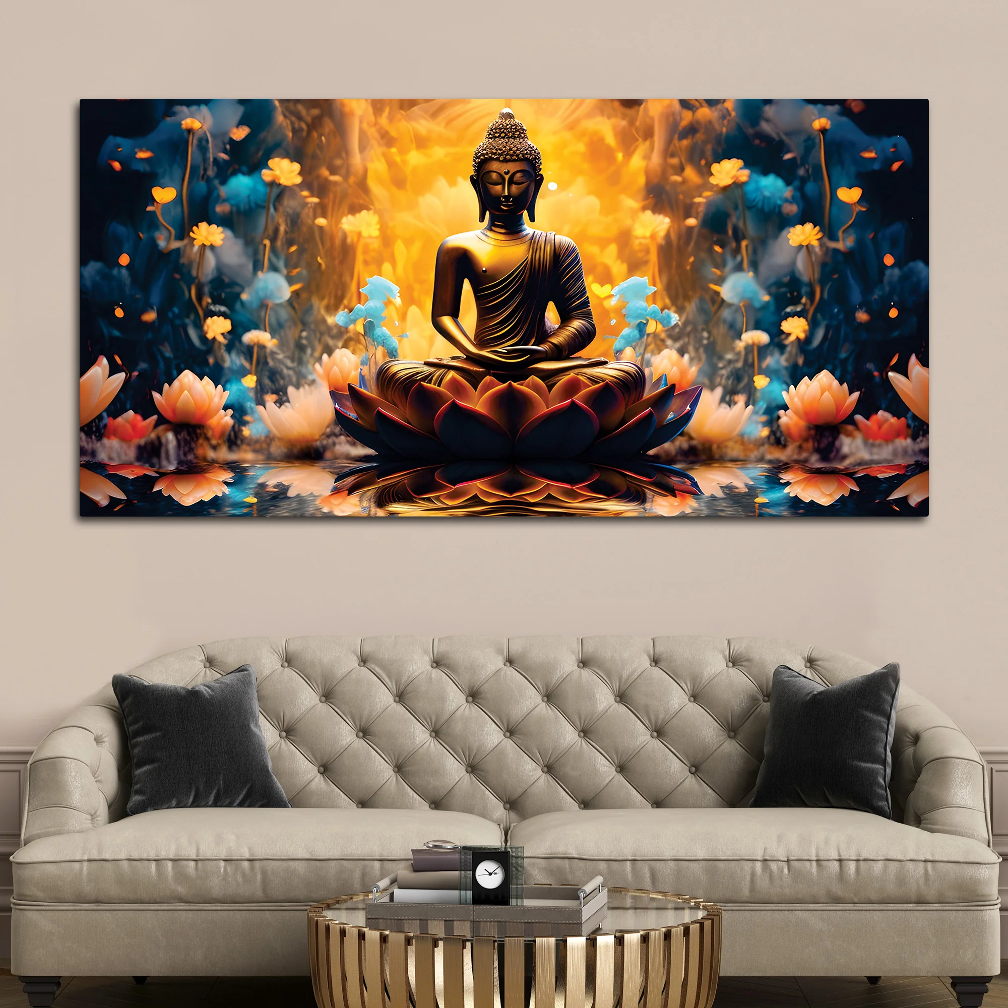 Buddha Zen Calm Painting for Home Walls - Image 3