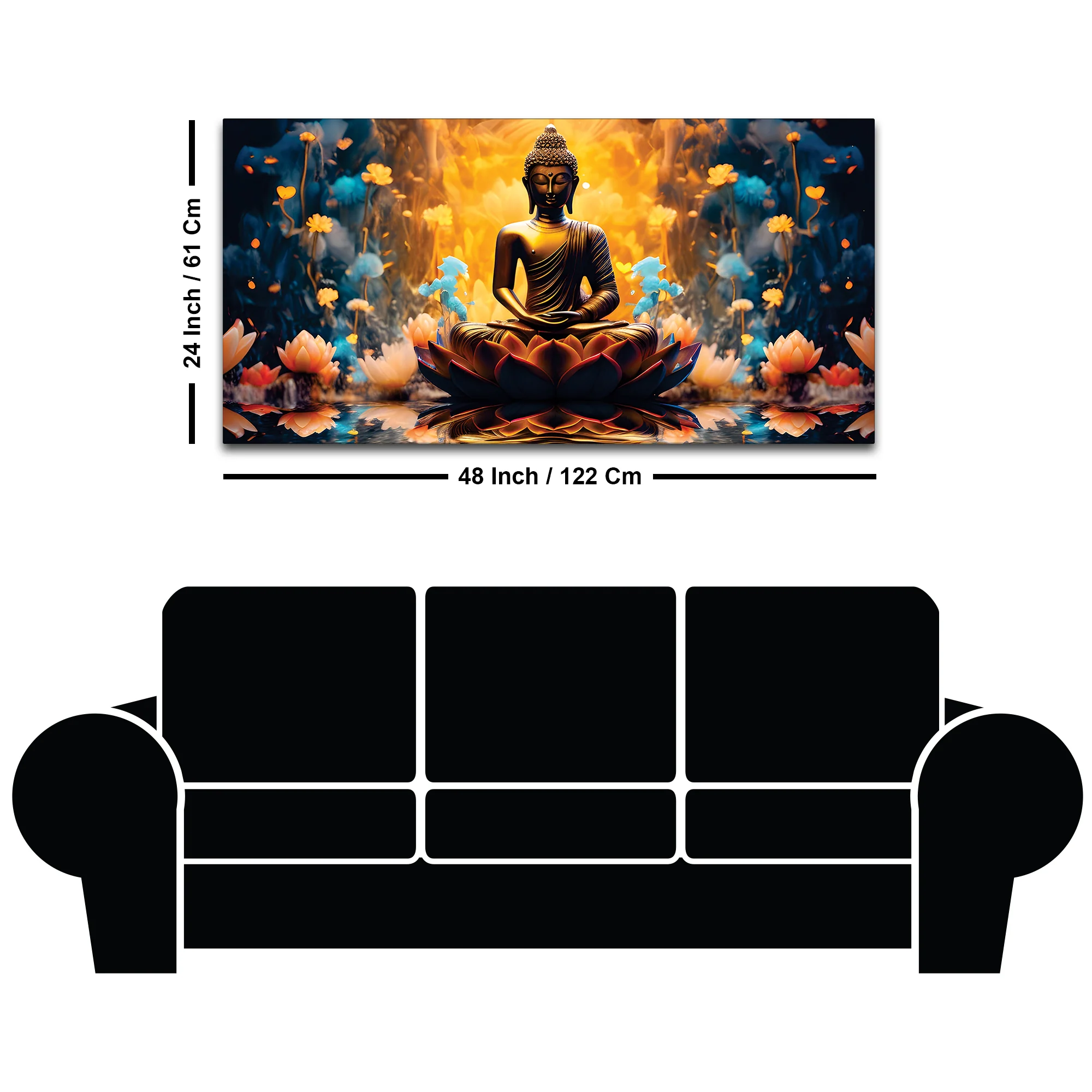 Buddha Zen Calm Painting for Home Walls - Image 8