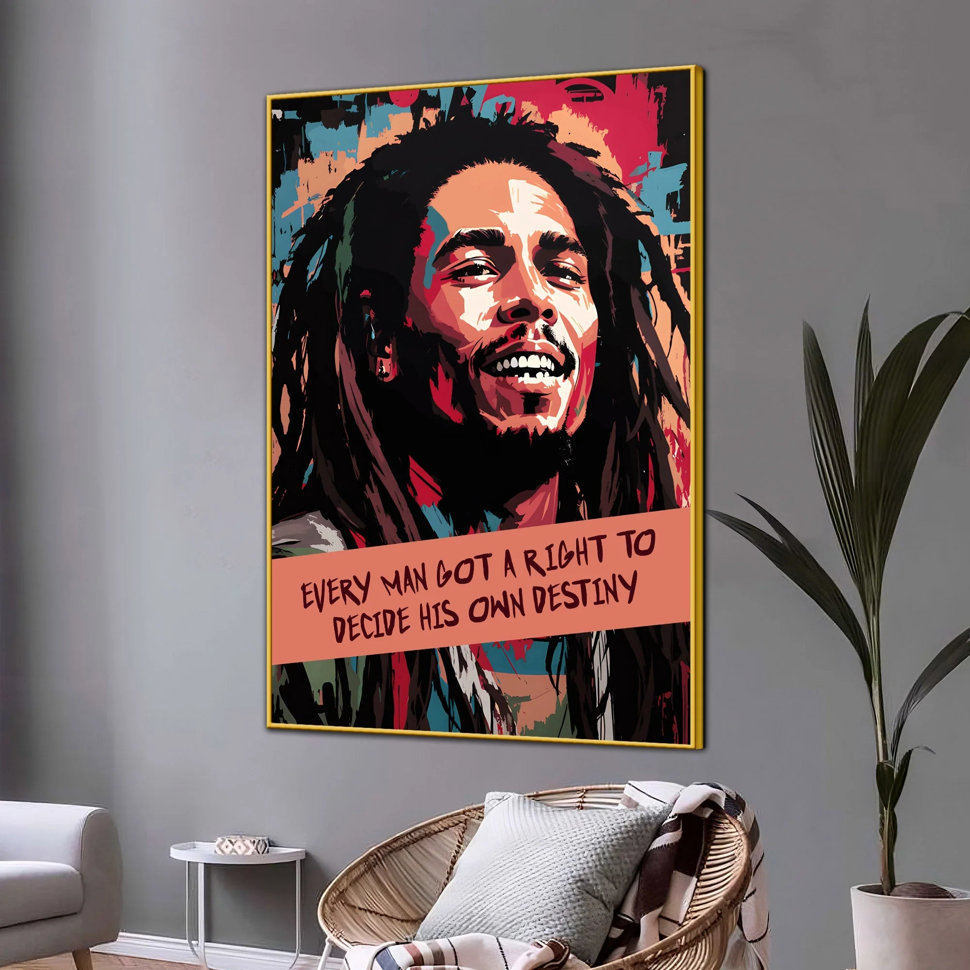 Build Your Own Destiny Cotton Canvas Wall Painting - Image 3