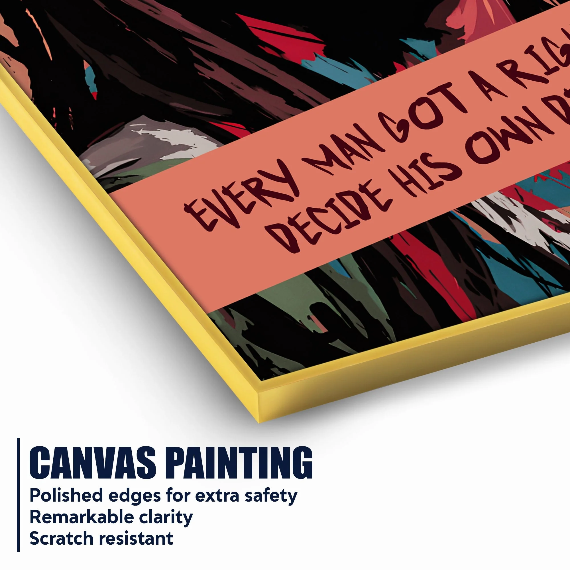Build Your Own Destiny Cotton Canvas Wall Painting - Image 4
