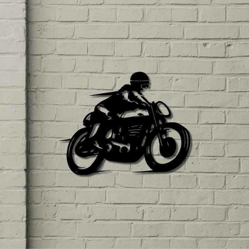 Cafe Racer Motorcycle Metal Wall Art for Wall Decor - Image 10