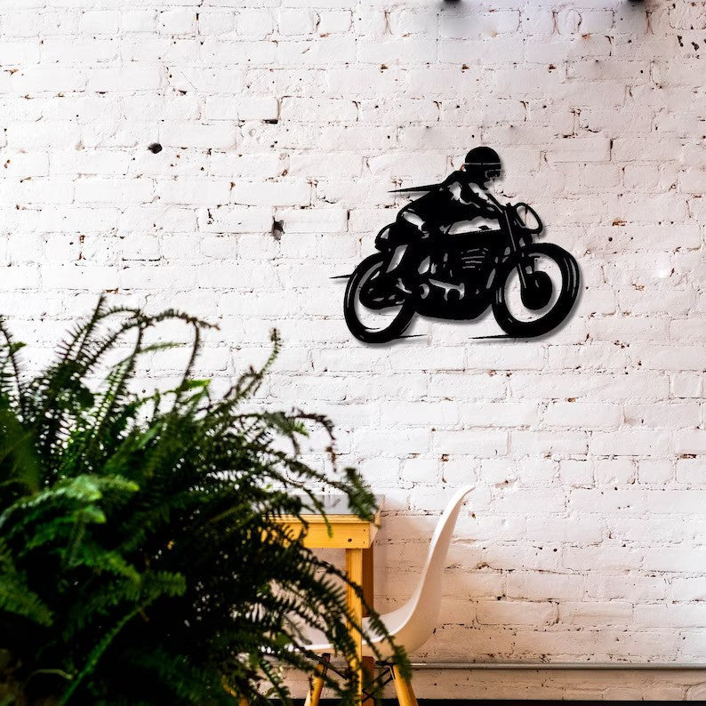 Cafe Racer Motorcycle Metal Wall Art for Wall Decor - Image 6