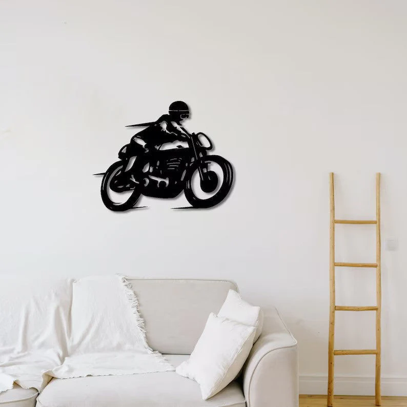 Cafe Racer Motorcycle Metal Wall Art for Wall Decor - Image 7