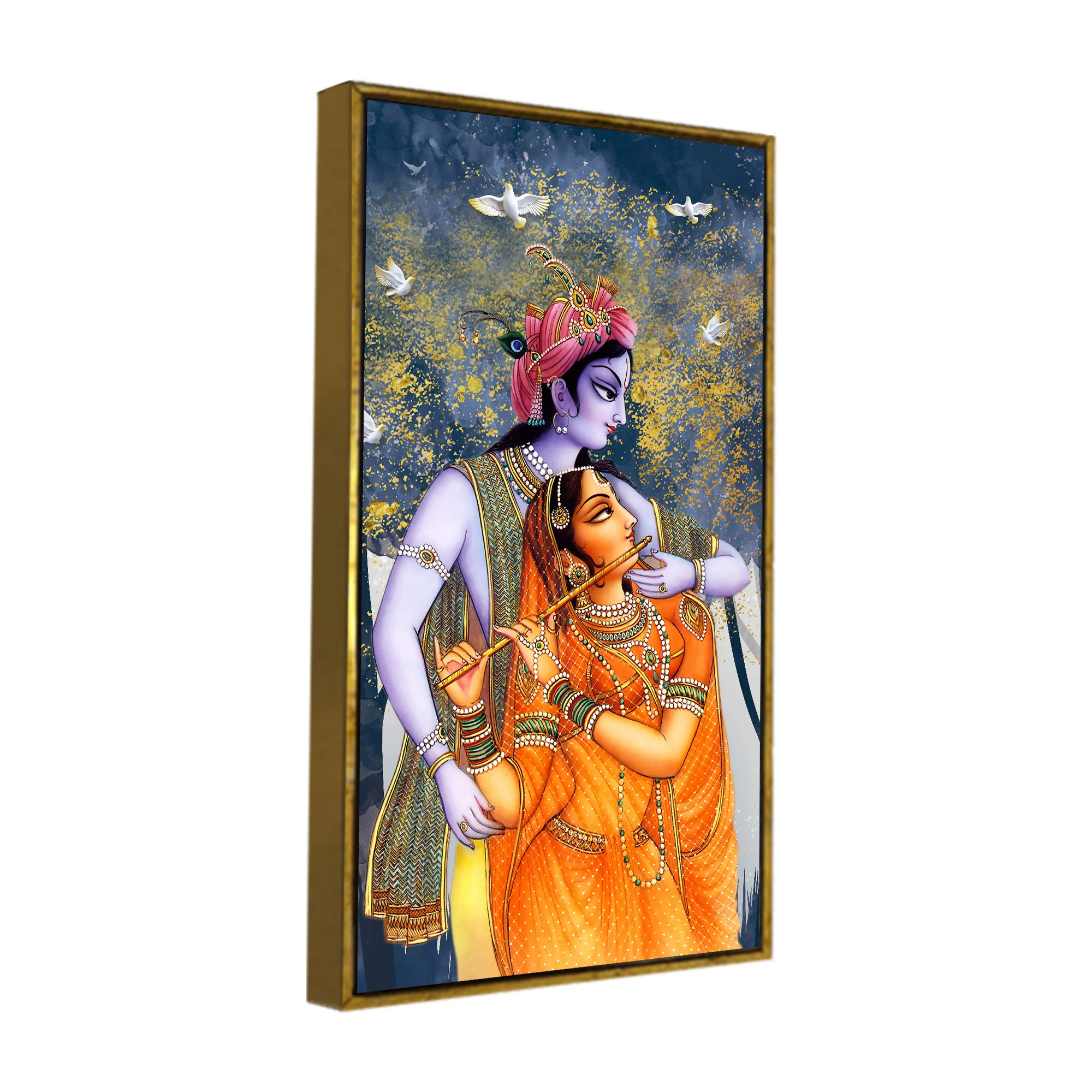 Canvas Wall Painting of Radhe Krishna - Image 7