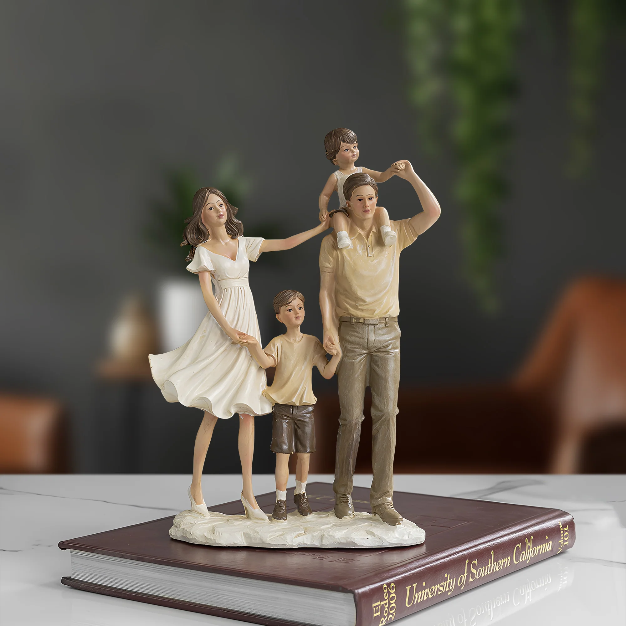 Celebrate Togetherness with Our Elegant Family Resin Showpiece - Image 3