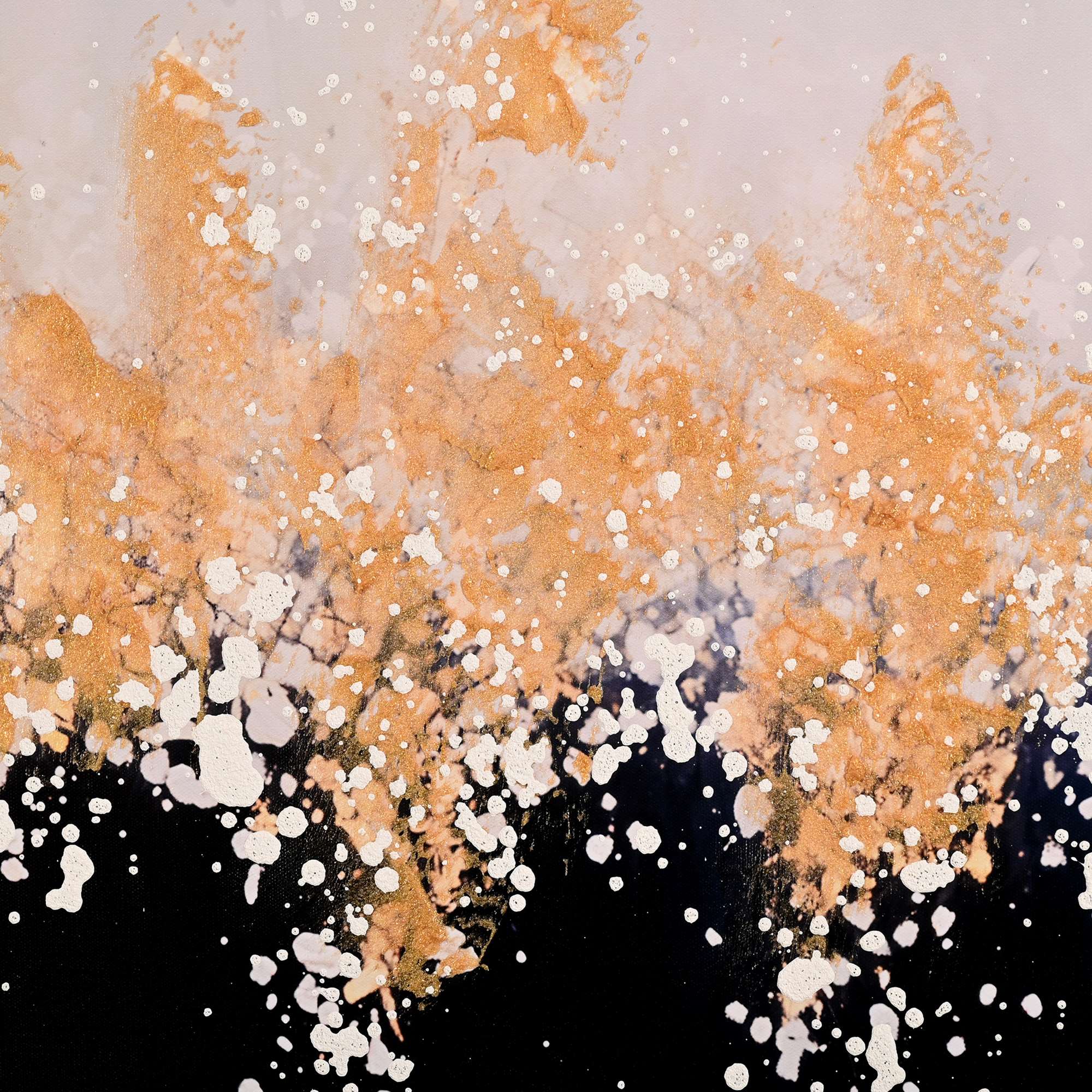 Celestial Symphony Hand Painted Wall Painting with Floating Frame - Image 3