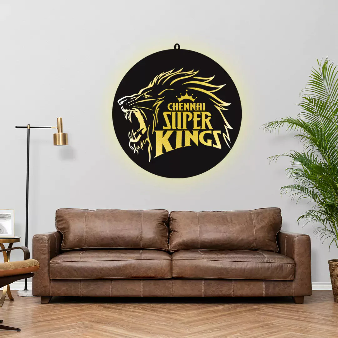 Chennai Super Kings CSK LED Wall Hanging Frame for Cricket Wall Decor - Image 5