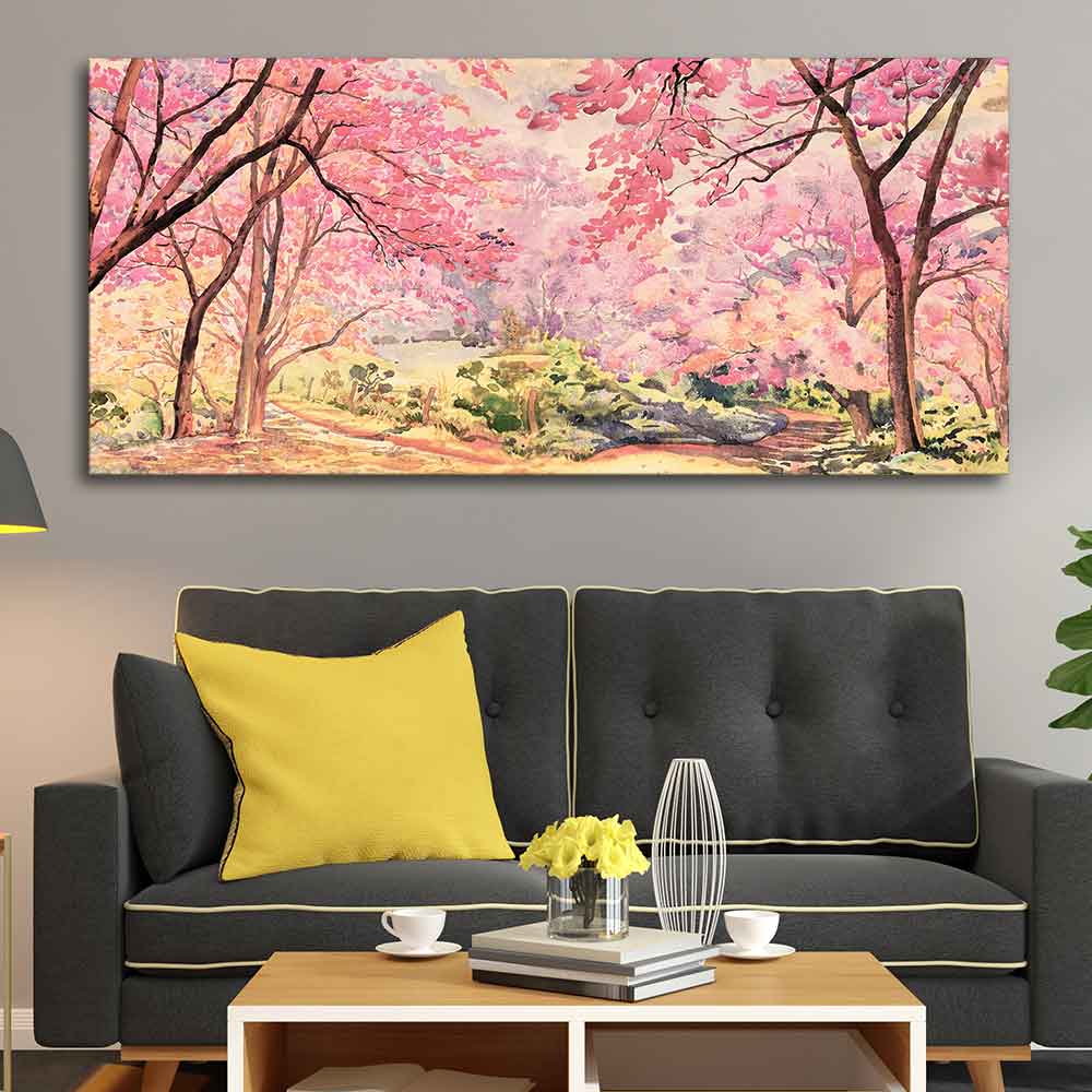 Cherry Blossom Tree Canvas wall Painting - Image 2