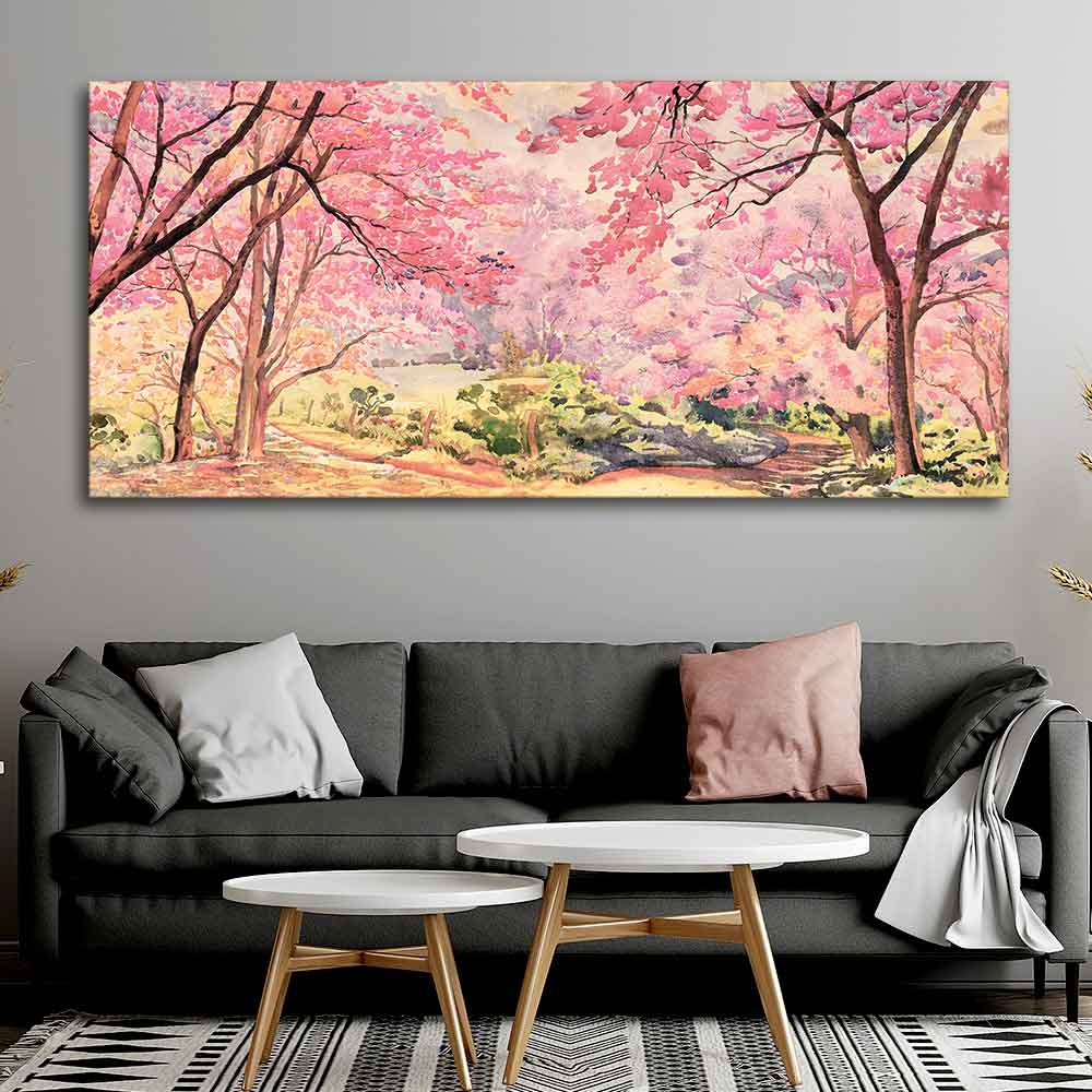 Cherry Blossom Tree Canvas wall Painting - Image 3