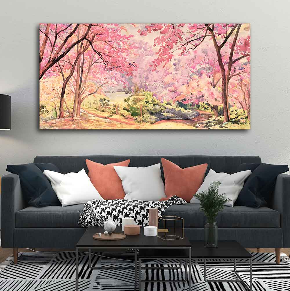 Cherry Blossom Tree Premium Wall Painting - Image 4