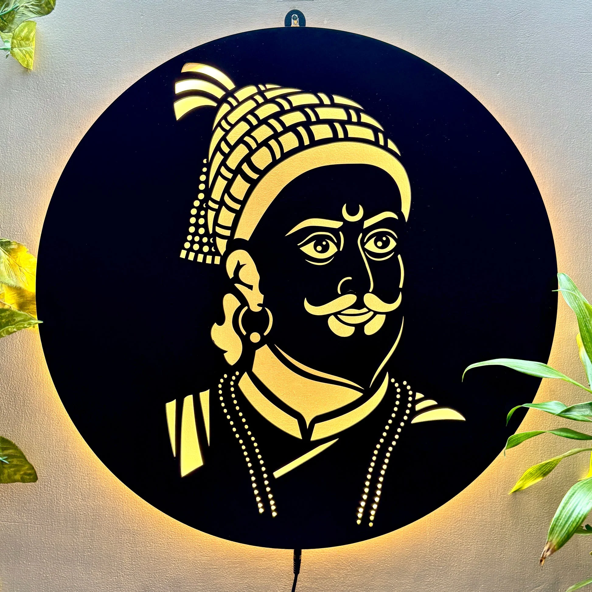 Chhatrapati Shivaji Maharaj LED Wall Frame for Wall Decor - Image 2