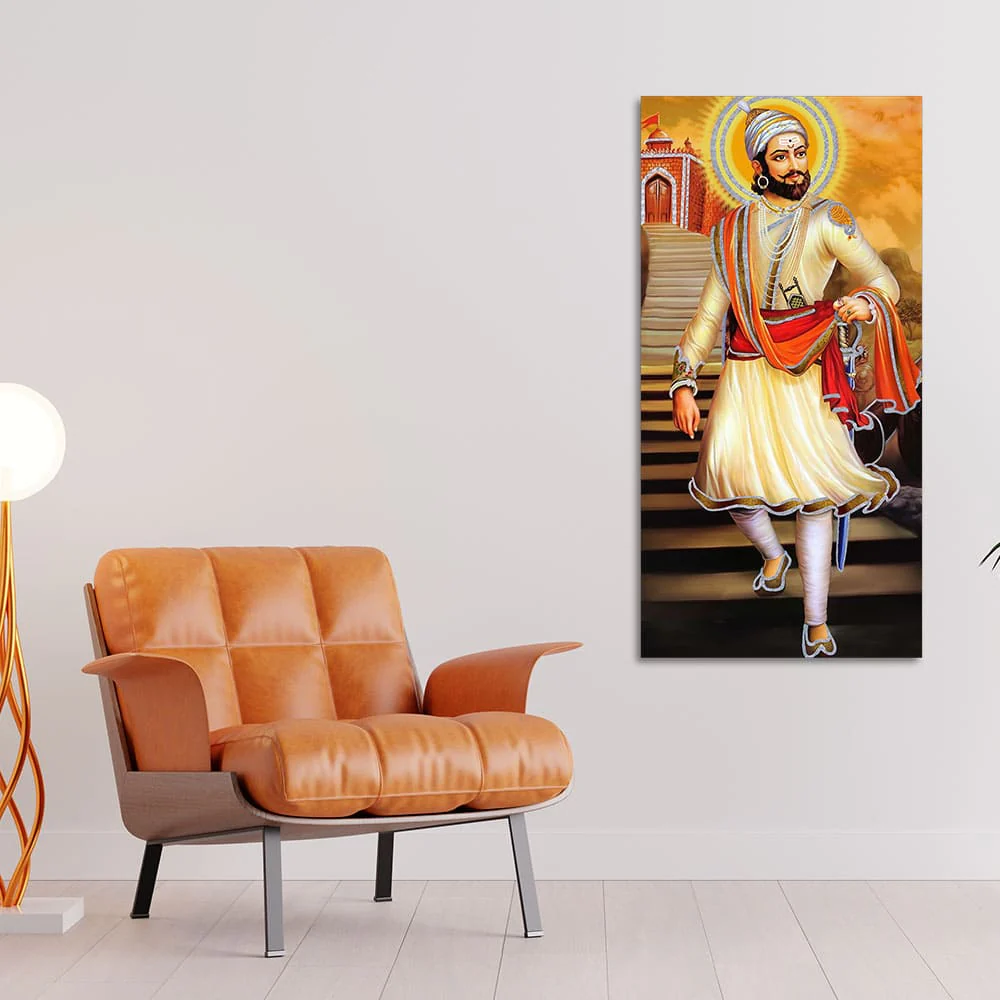 Chhatrapati Shivaji Maharaj Premium Canvas Wall Painting - Image 2