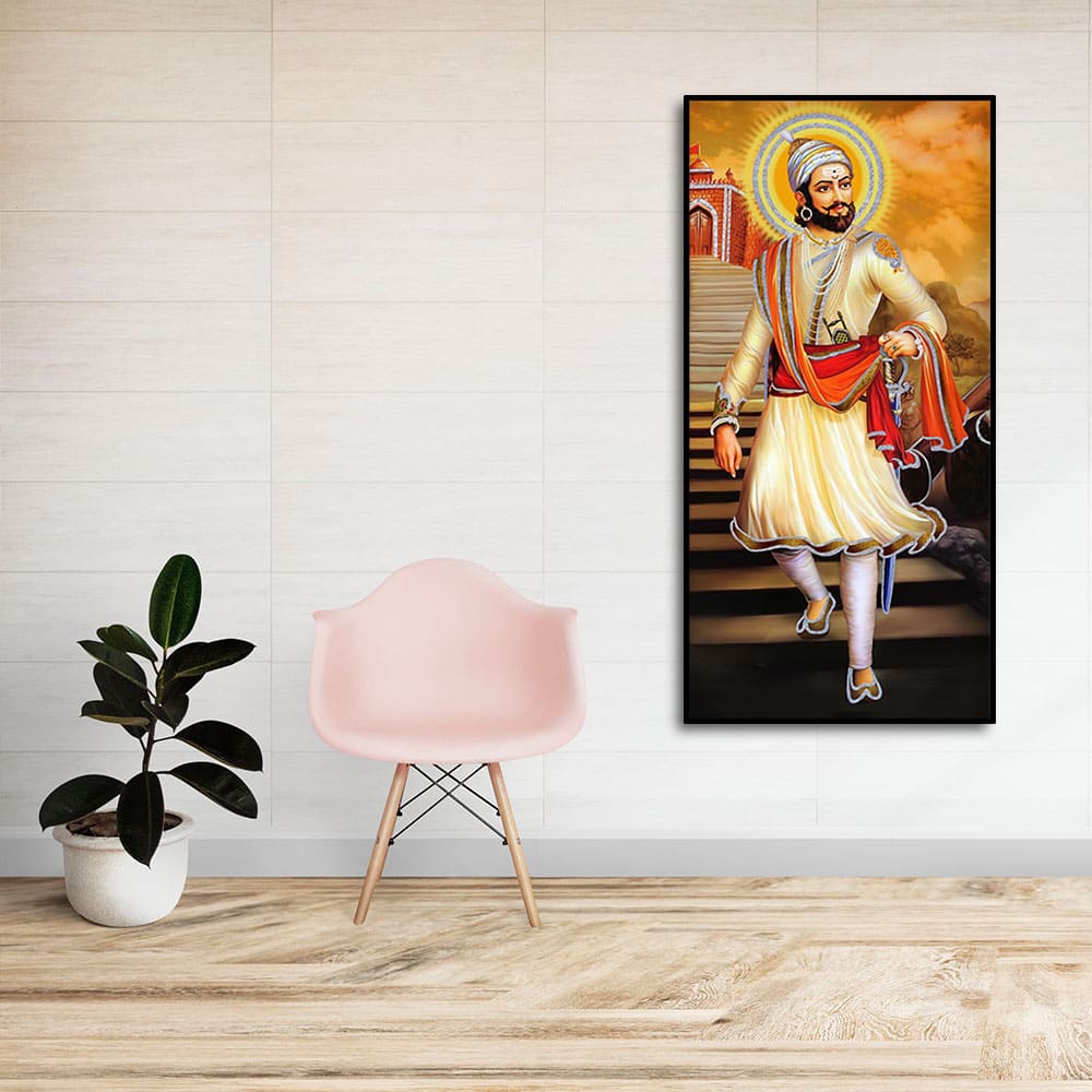 Chhatrapati Shivaji Maharaj Premium Canvas Wall Painting - Image 3