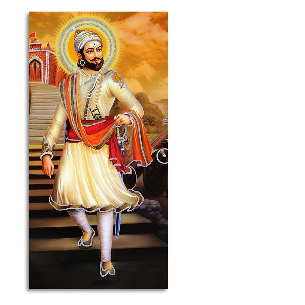 Chhatrapati Shivaji Maharaj Premium Canvas Wall Painting - Image 4