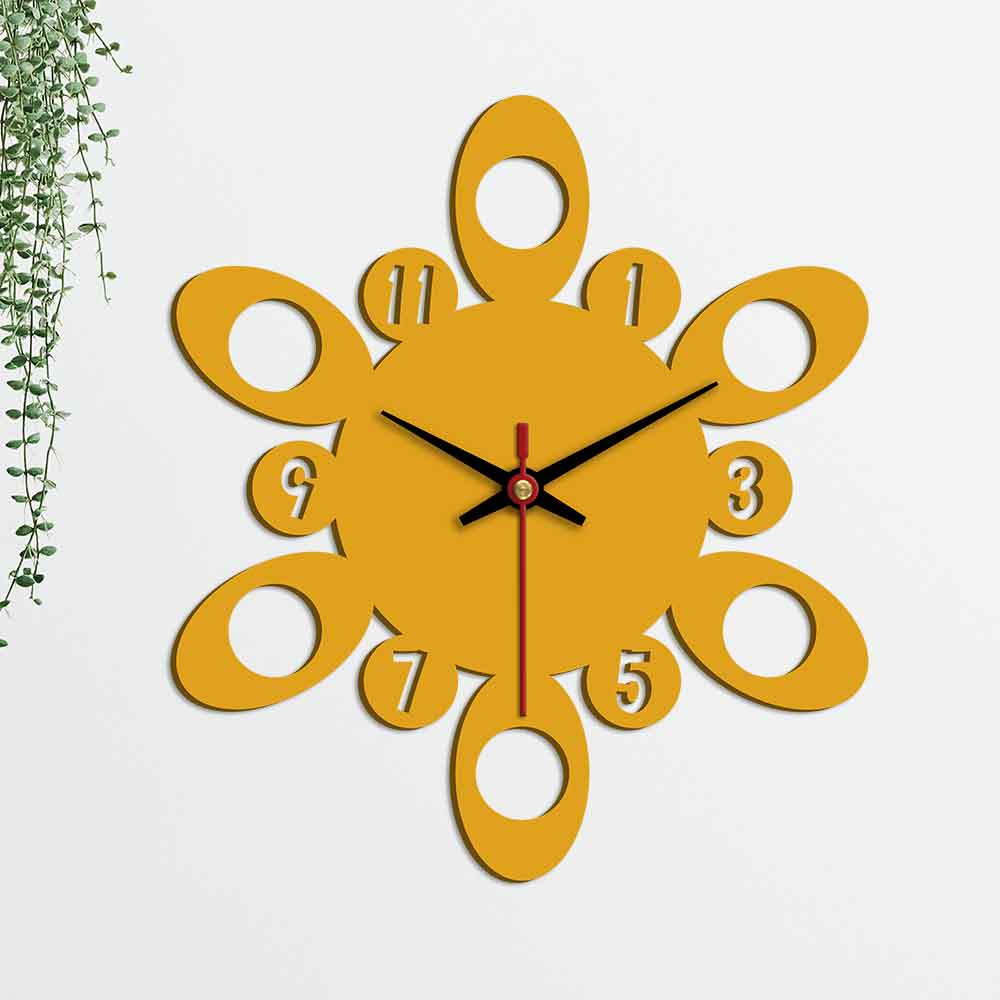 Circular Pattern Designer Wooden Wall Clock - Image 5