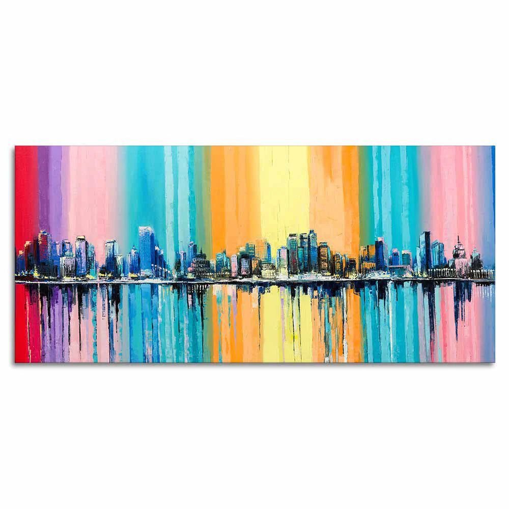 City Skyline Premium Canvas Wall Painting - Image 5
