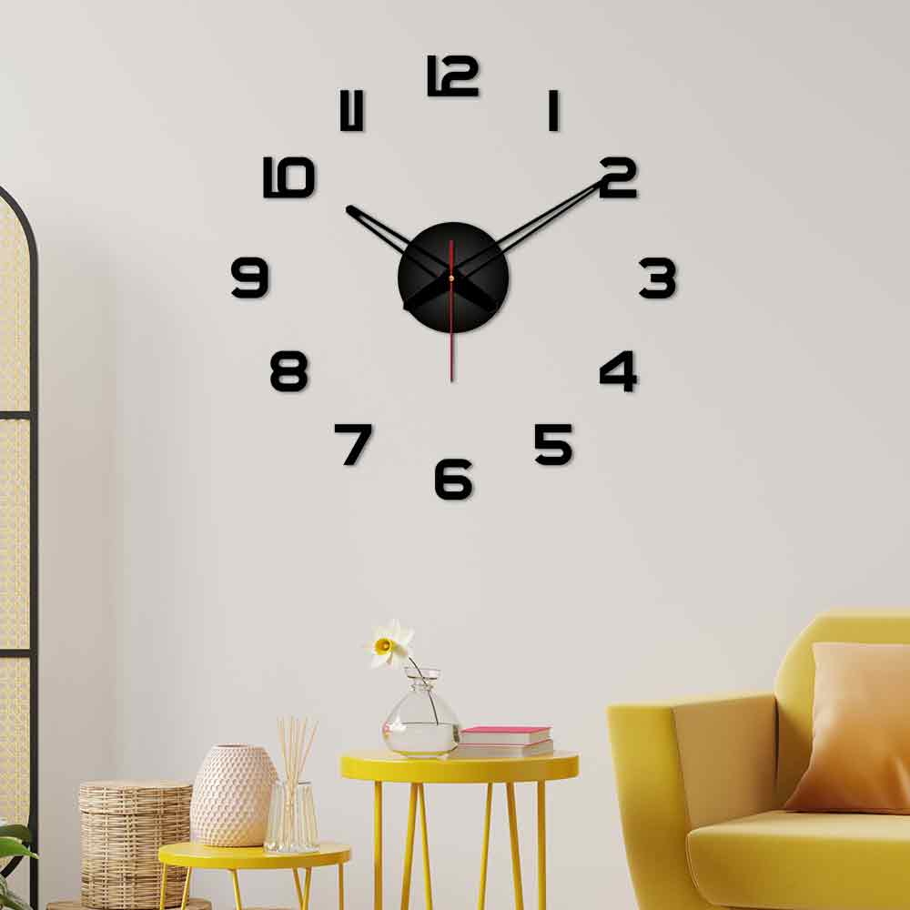 Classic Bold Style Big Size 3D Infinity Wall Clock - Image 3