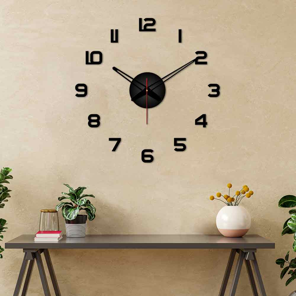 Classic Bold Style Big Size 3D Infinity Wall Clock - Image 4