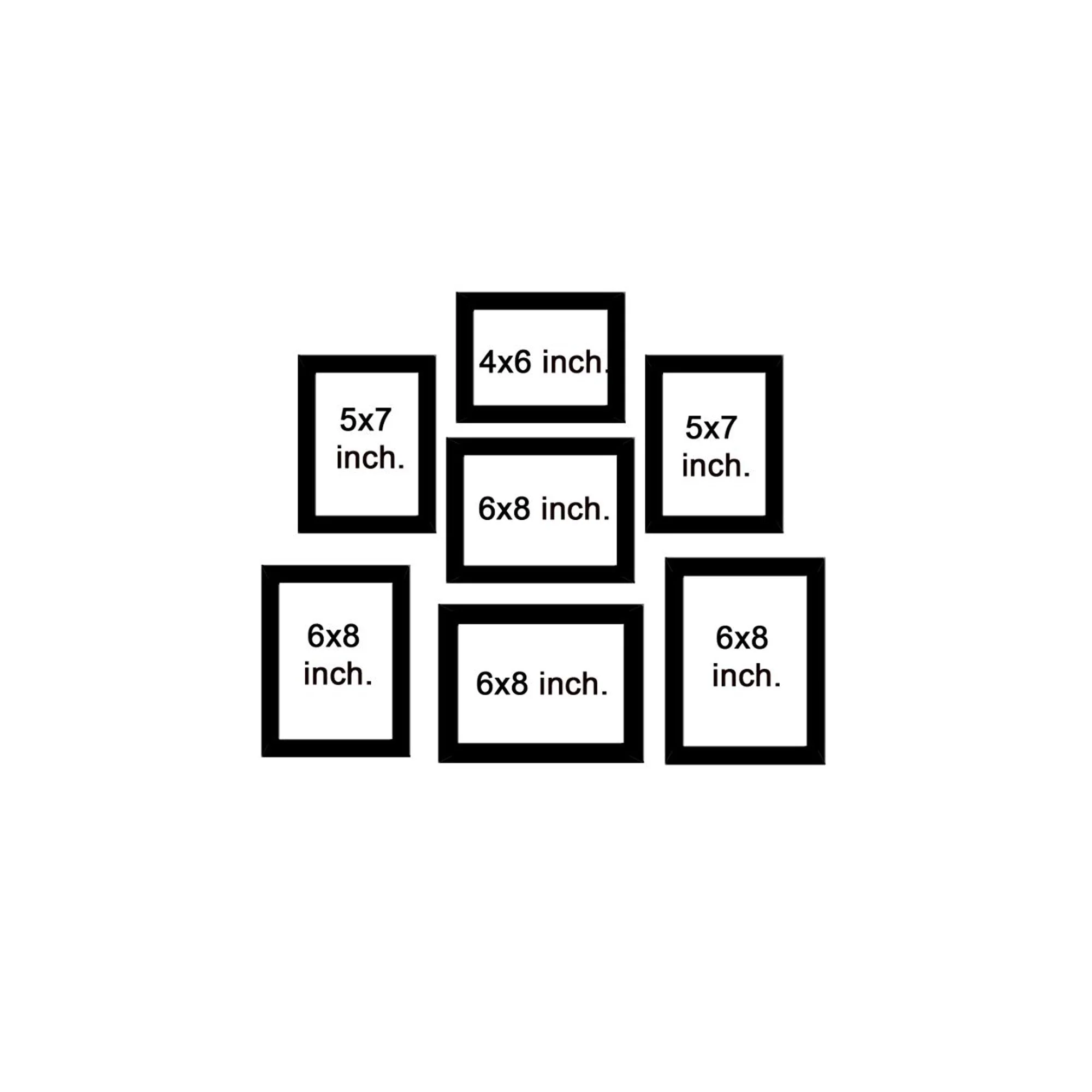 Classic Photo Frame Wall Hanging Set of Seven - Image 7