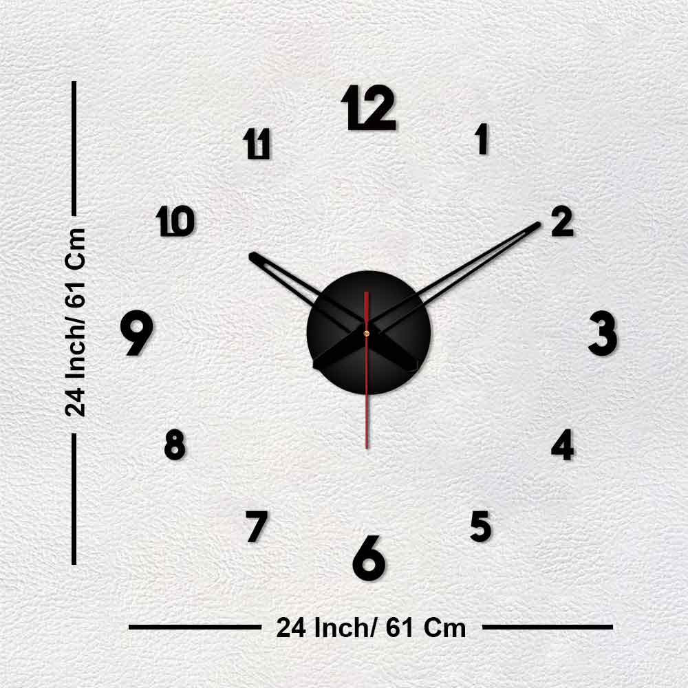 Classic Style Big Size 3D Infinity Wall Clock - Image 6
