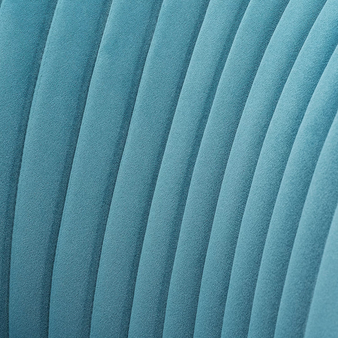 Classic Style Curved Back Blue Velvet Lounge Chair - Image 6