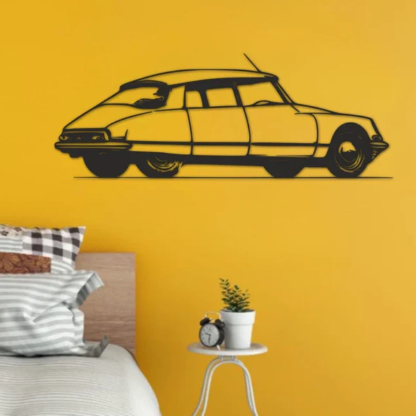 Classic Vintage Car Metal Wall Art for Home & Office