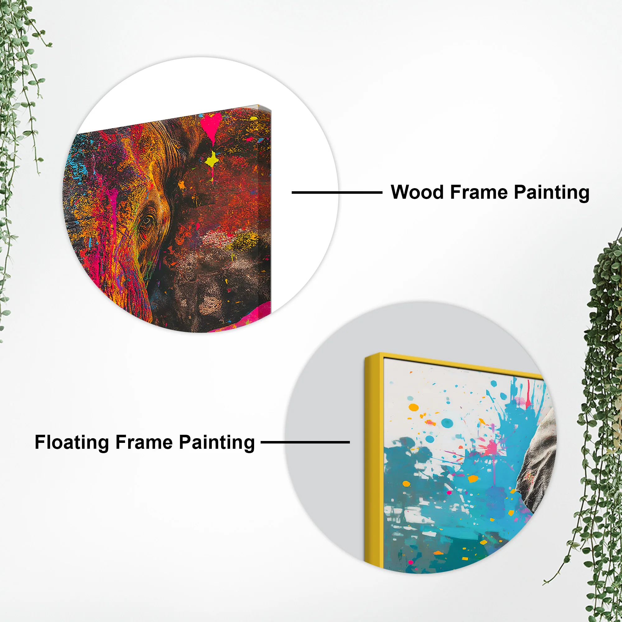 Color Splash Elephant Wall Painting for Luxury Home - Image 7
