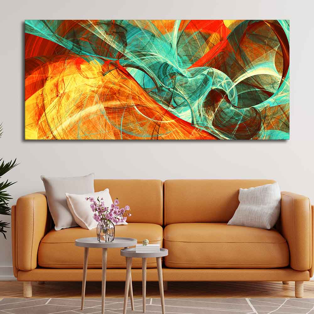 Colorful Abstract Art Canvas wall Painting - Image 2