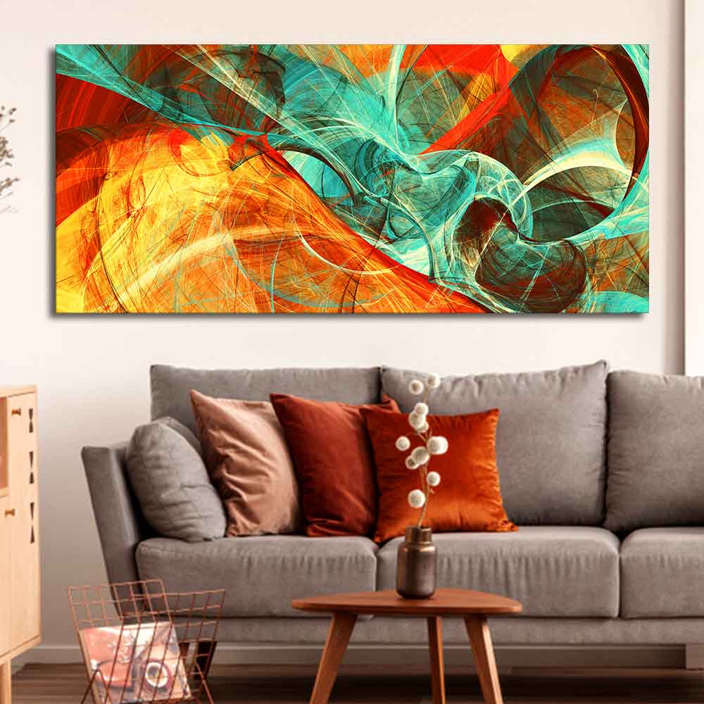 Colorful Abstract Art Canvas wall Painting - Image 4
