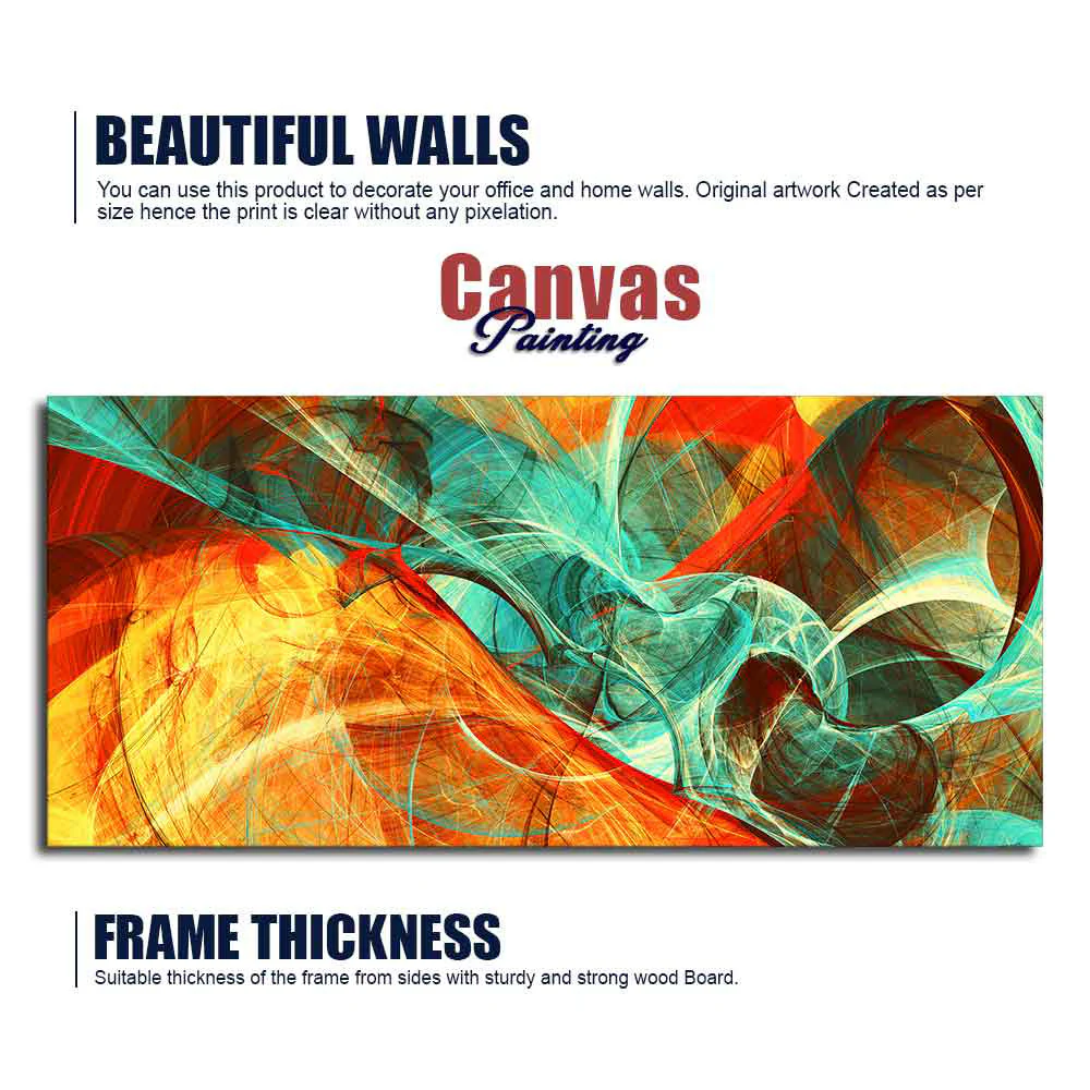 Colorful Abstract Art Canvas wall Painting - Image 6