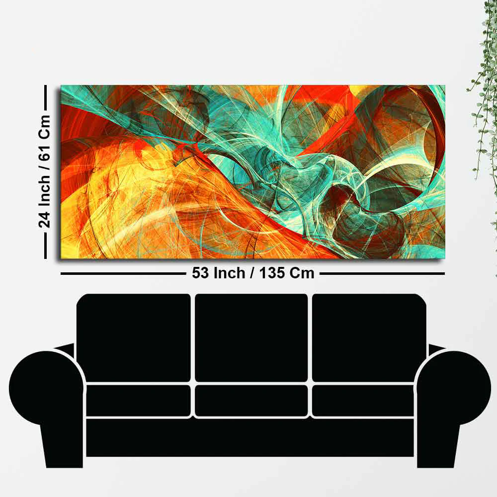 Colorful Abstract Art Canvas wall Painting - Image 7