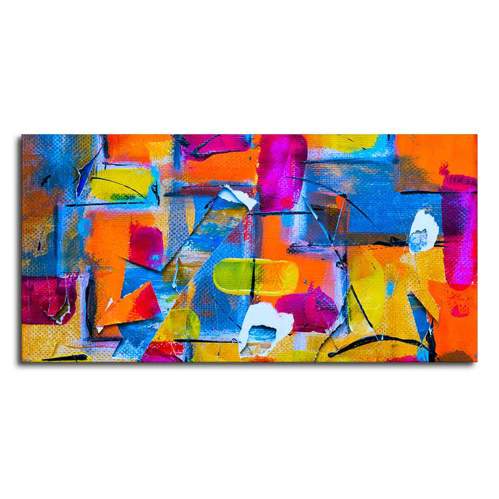 Colorful Abstract Art Premium Canvas Wall Painting - Image 4