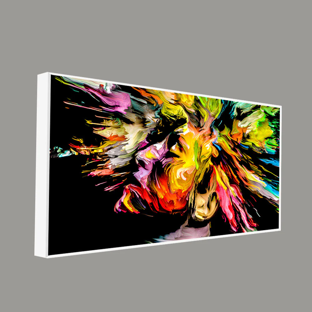 Colorful Abstract Human Head Wall Painting - Image 5