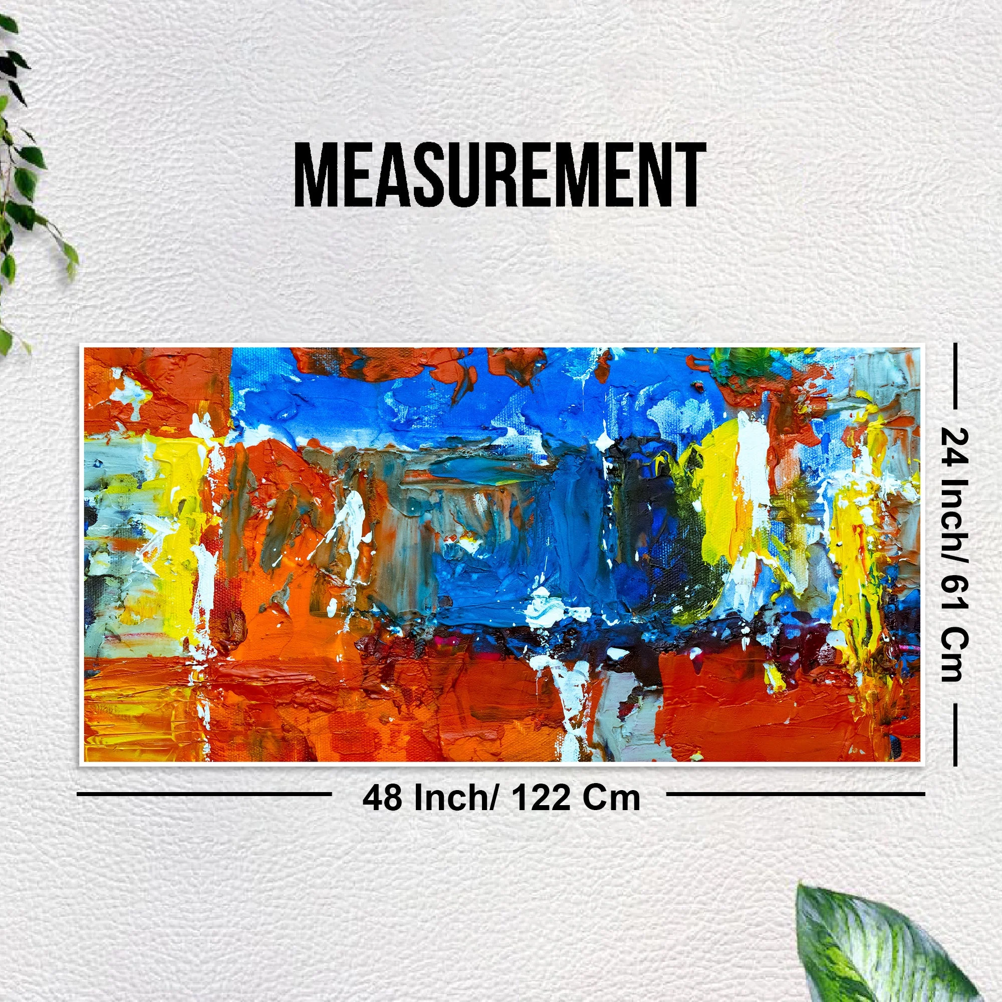 Colorful Abstract Texture Floating Frame Wall Painting - Image 8