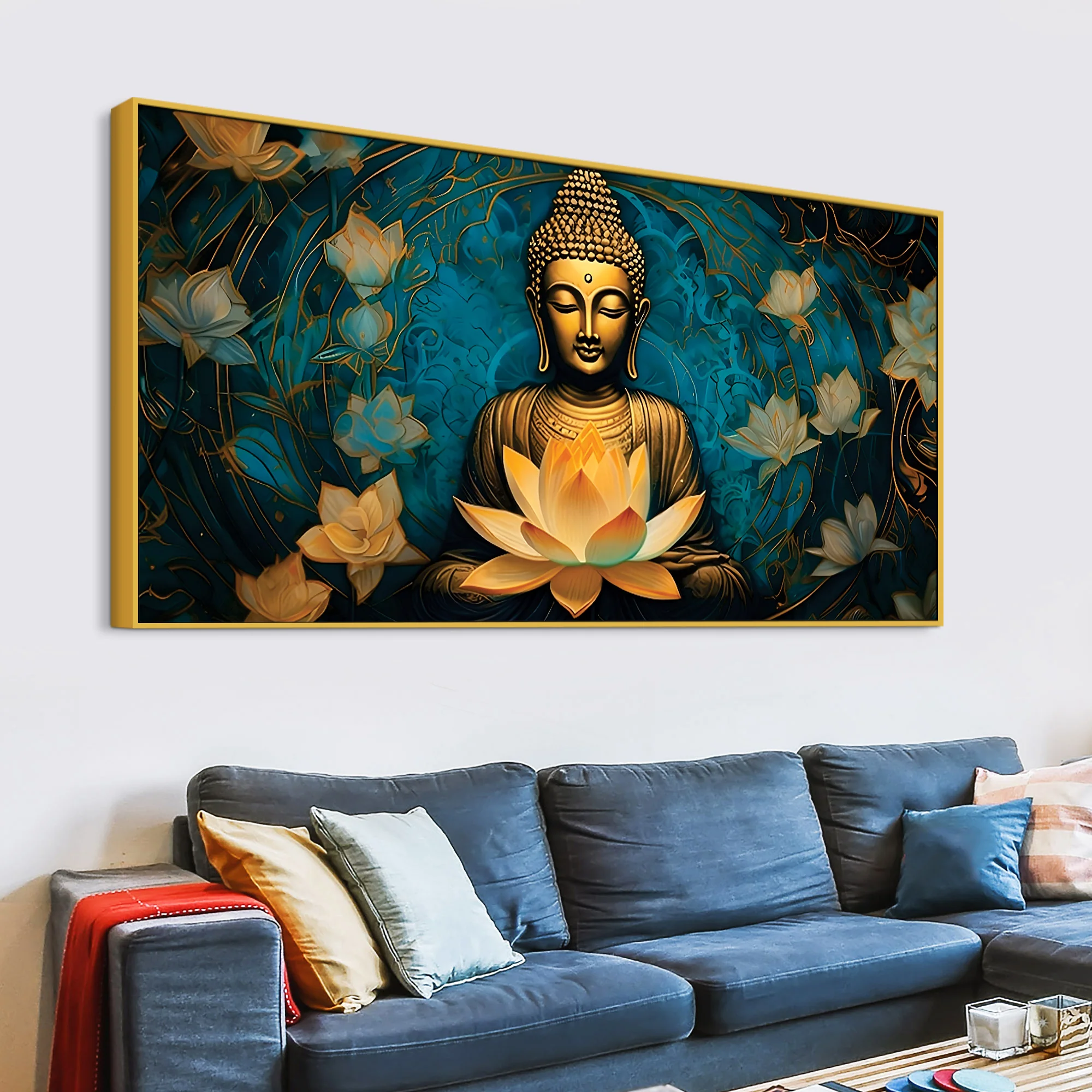 Colorful Buddha Wall Art – Premium Spiritual Painting - Image 5