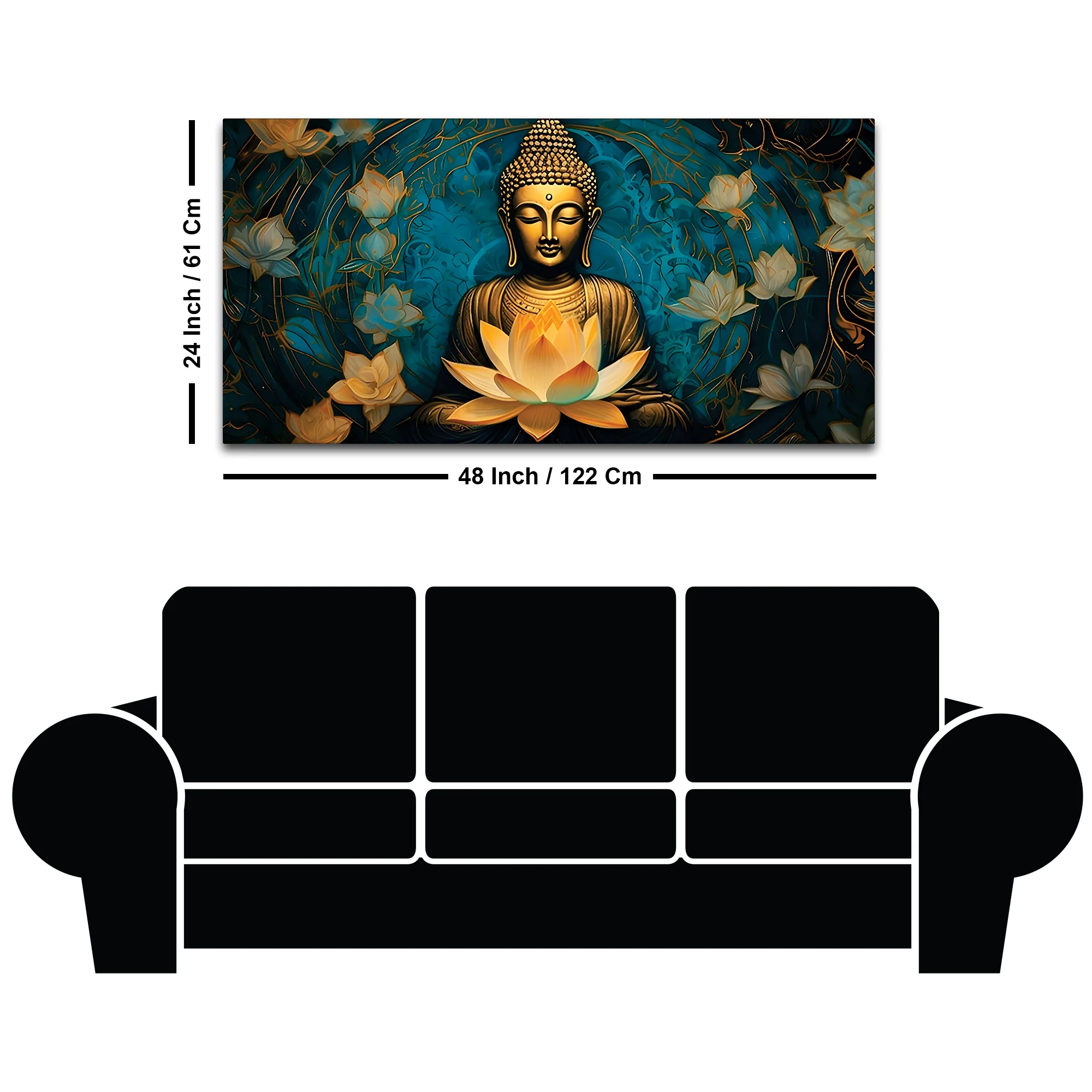 Colorful Buddha Wall Art – Premium Spiritual Painting - Image 8