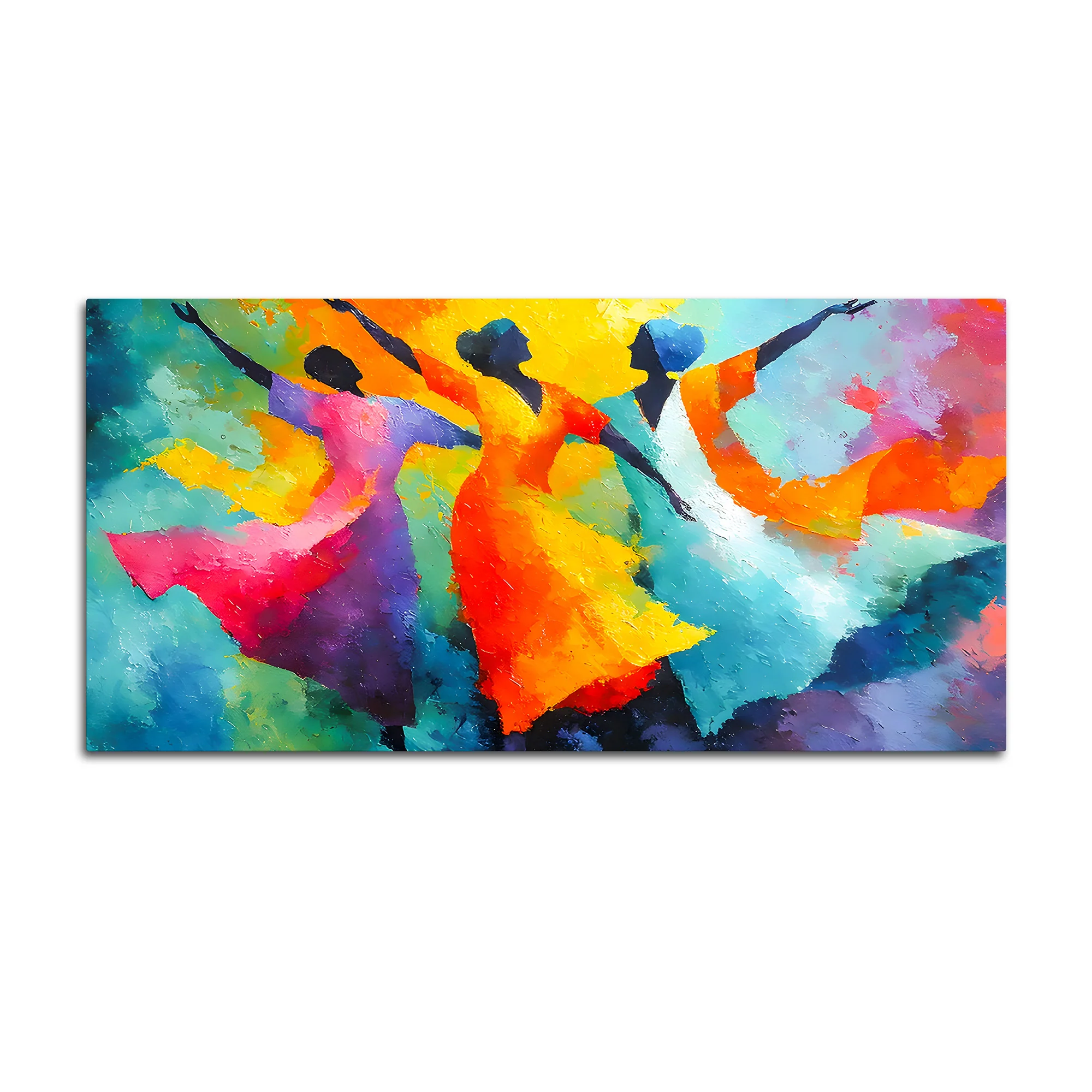 Colorful Dancing Art Canvas Wall Painting for Modern Home - Image 4