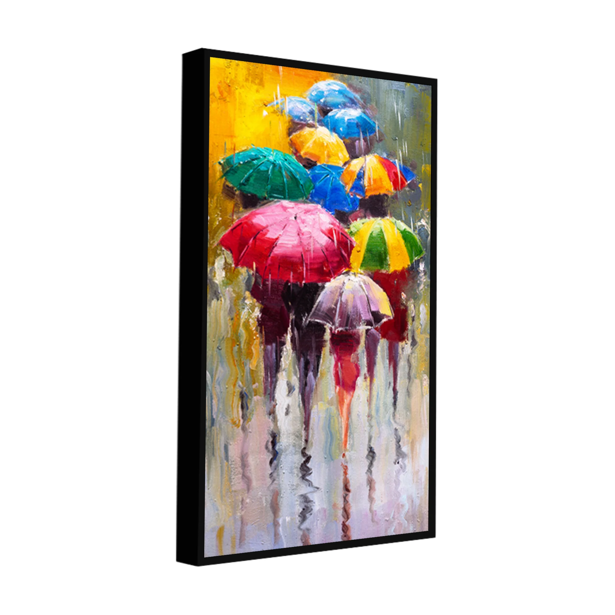 Colorful Rainy Season Beautiful Design Canvas Printed Wall Painting - Image 7