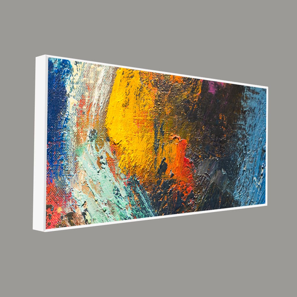 Colorful Strokes Abstract Art Canvas Wall Painting - Image 5