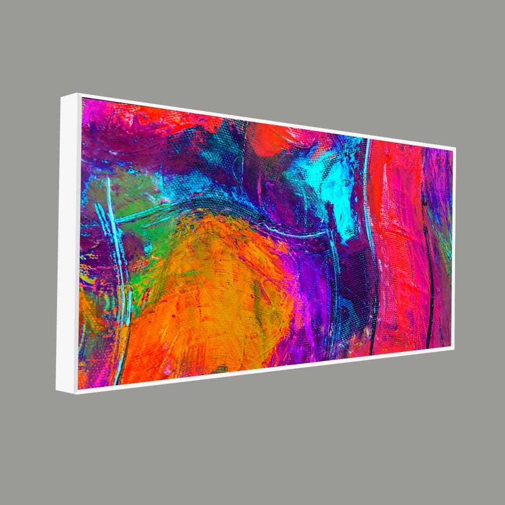 Colorful Vibrant Abstract Art Canvas Wall Painting - Image 5