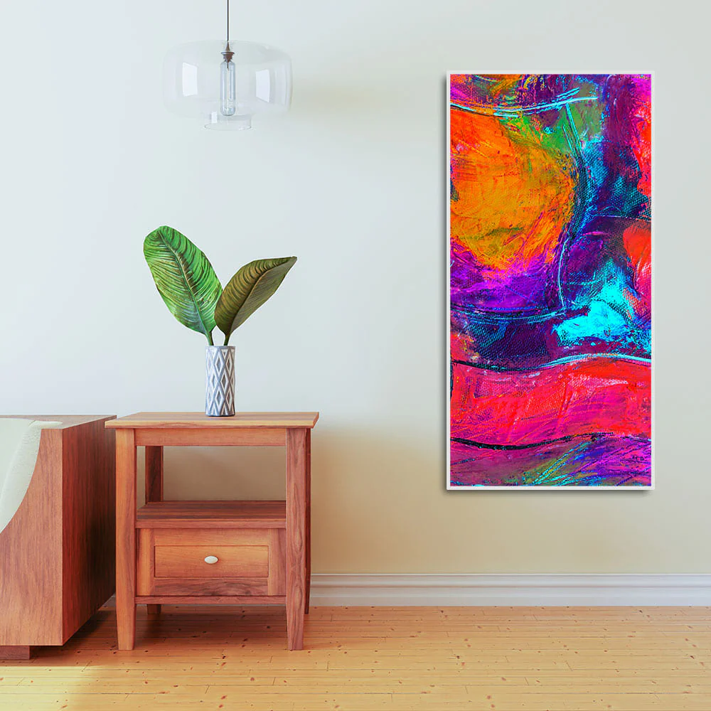 Colorful Vibrant Abstract Art Premium Canvas Wall Painting - Image 8