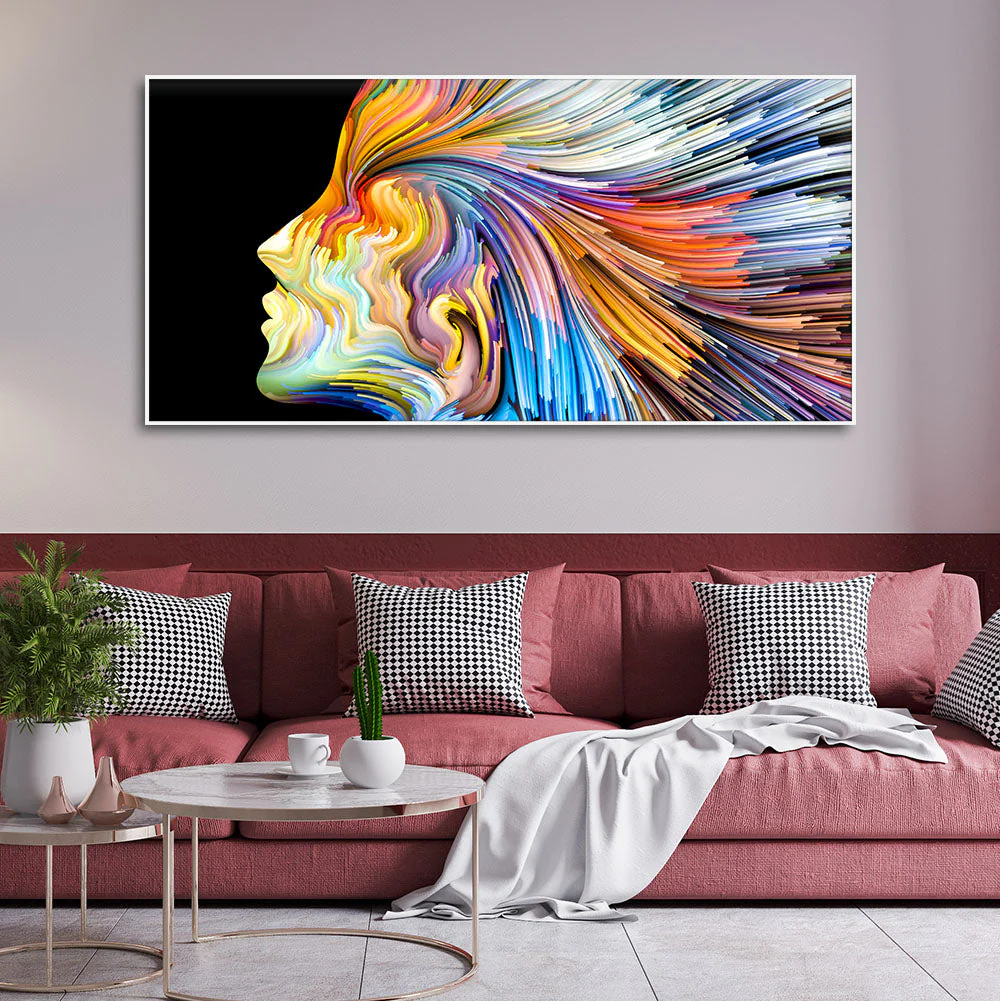 Colors of Imagination and Graphic Design Abstract Wall Painting - Image 3
