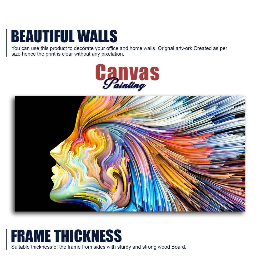 Colors of Imagination and Graphic Design Abstract Wall Painting - Image 6