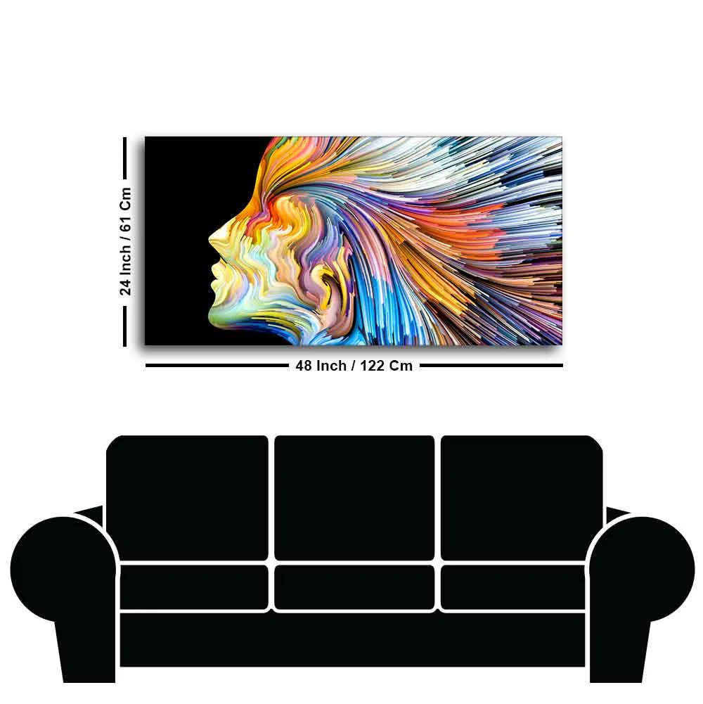 Colors of Imagination and Graphic Design Abstract Wall Painting - Image 7
