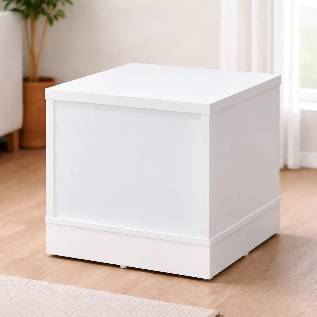 Compact Bedside Table with Two Drawers - Image 6